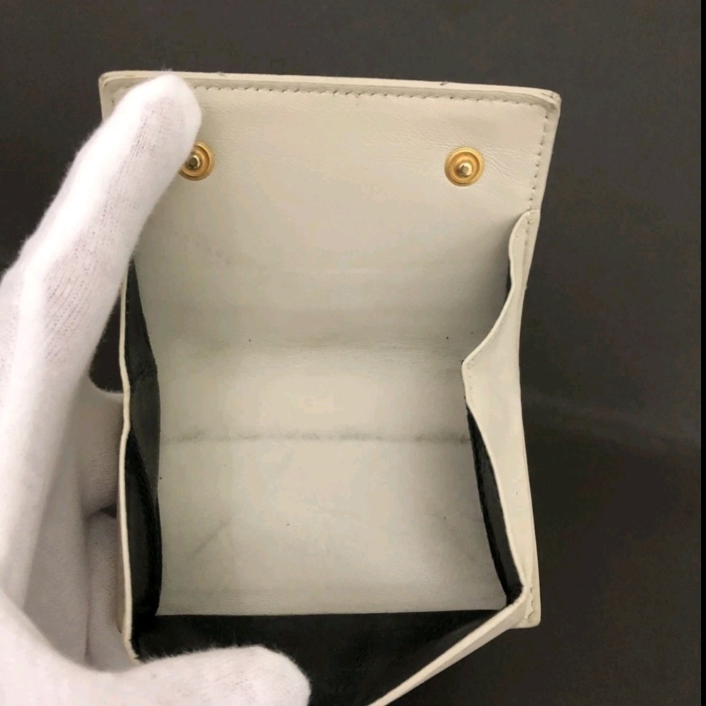 Yves Saint Laurent White Compact trifold wallet - Picture 7 of 8